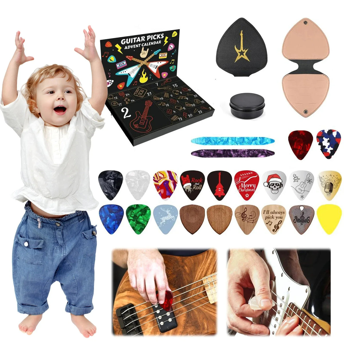 Guitar Pick Advent Calendar gift