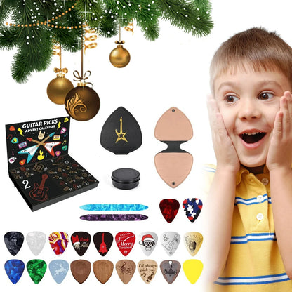 Guitar pick countdown calendar