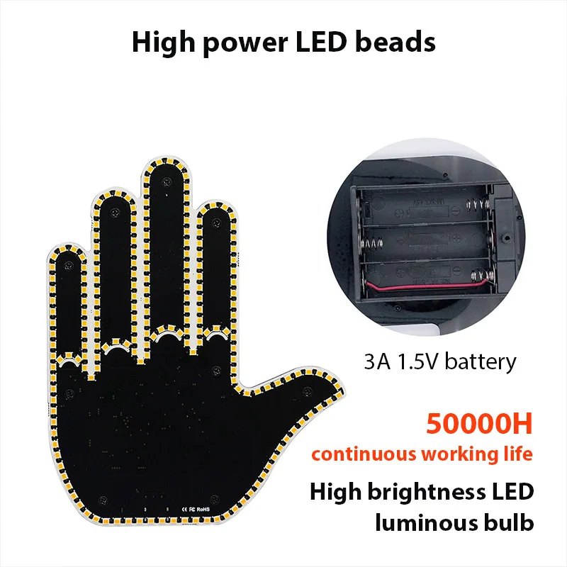 Battery powered high brightness LEDs
